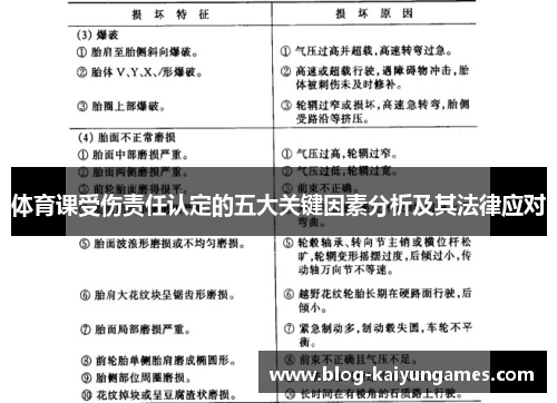 体育课受伤责任认定的五大关键因素分析及其法律应对